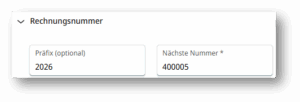 Rechnungsnummer I